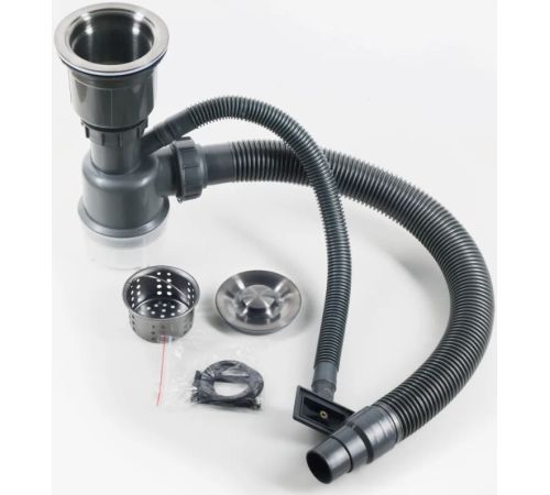 Кухонная мойка Schtoff Best Decor Silver 5050 + коландер KR-1 Grey + дозатор SD-1 SILVER