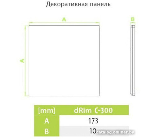 Осевой вентилятор airRoxy dRim 100TS-C166-D100