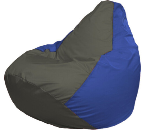 Кресло-мешок Flagman Груша Макси Г2.1-367 синий/серый темный