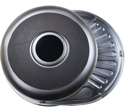 Кухонная мойка AKS Овальная 57x45 матовый хром