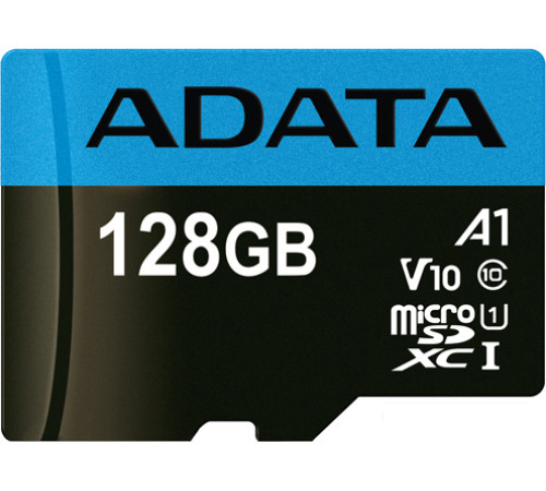Карта памяти ADATA Premier AUSDX128GUICL10A1-RA1 microSDXC 128GB с адаптером