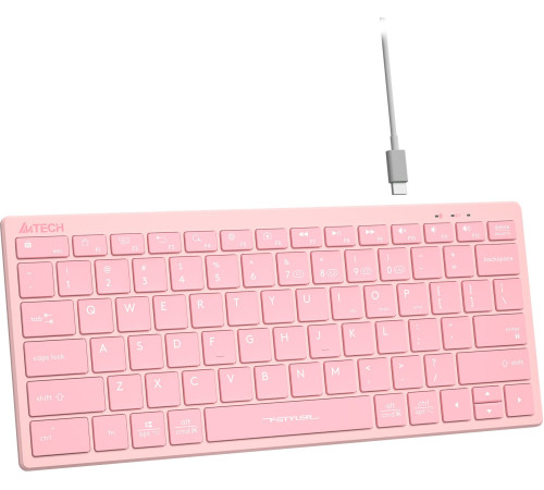 Клавиатура A4Tech Fstyler FBX51C розовый