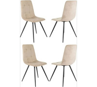 Стул Бюрократ CH-K1 4 шт бежевый Holland 06/черный