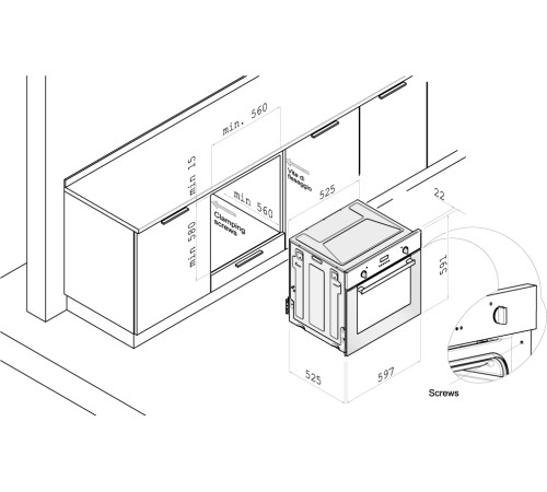 Газовый духовой шкаф Korting OGG771CFW
