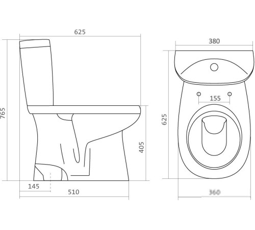 Унитаз Santek Анимо 1WH302133
