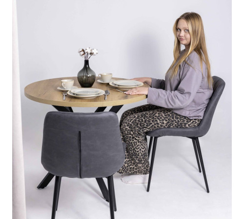 Стул Алвест AV 405 графитовая замша Kiprus 13/черный