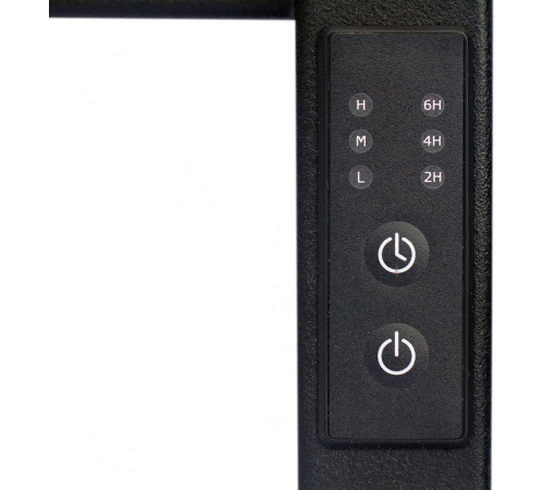 Полотенцесушитель Granula Альфа Квадро 50x100 терморегулятор, черный матовый