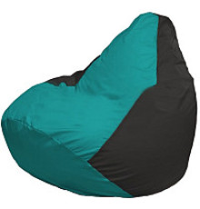Кресло-мешок Flagman Груша Супер Мега 4XL Г5.1-283 бирюзовый/черный