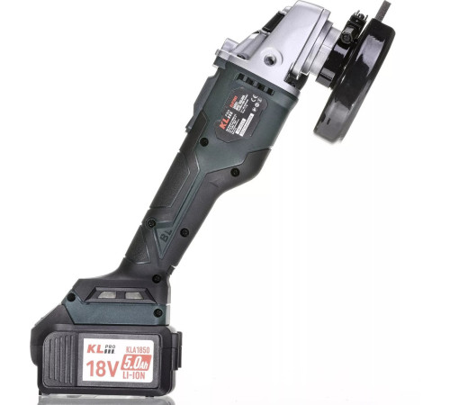 Угловая шлифмашина KLPRO KLAT18BS-50 с 2-мя АКБ, кейс