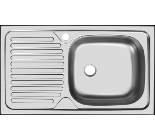 Кухонная мойка Ukinox Классика CLM760.435 5K 1R с сифоном