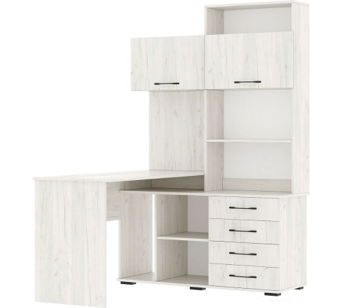 Стол Памир ПКС-11 левый крафт белый