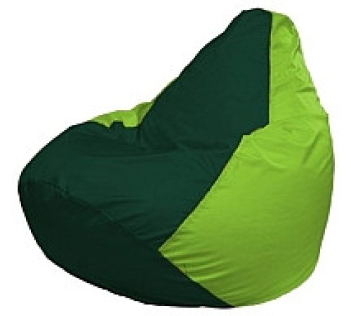Кресло-мешок Flagman Груша Мини L Г0.1-63 темно-зеленый/салатовый