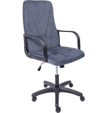 Офисное кресло AksHome Менеджер 01 Kiton 713 велюр темно-серый