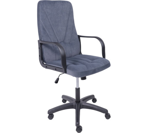 Офисное кресло AksHome Менеджер 01 Kiton 713 велюр темно-серый