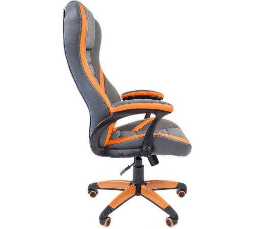 Кресло CHAIRMAN Game 22 серый/оранжевый