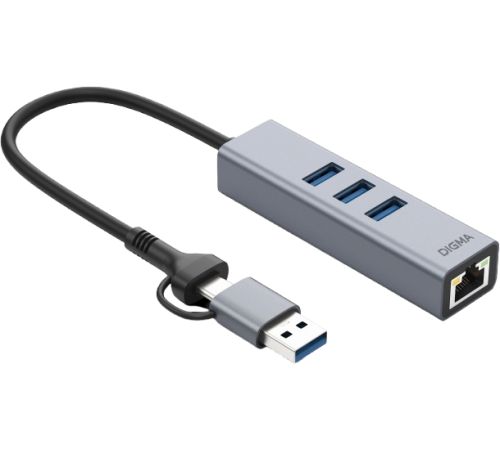 USB-хаб Digma DLA-GEUCH3