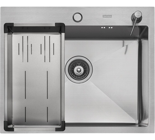 Кухонная мойка ARFEKA Eco AR мойка 600*500, коландер G, дозатор Satin Decor Millet