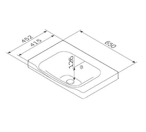 Умывальник AM.PM Like M80WCC0652WG 65x45.2
