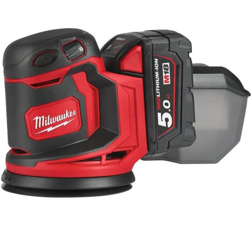 Эксцентриковая шлифмашина Milwaukee M18 BOS125-502B 4933464229 с 2-мя АКБ, сумка