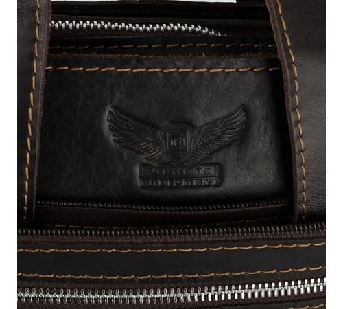 Мужская сумка Poshete 196-3750-26-DBW коричневый