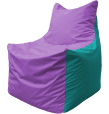 Кресло-мешок Flagman Фокс Ф2.1-112 сиреневый/бирюзовый