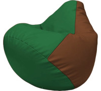 Кресло-мешок Flagman Груша Макси Г2.3-0107 зелёный/коричневый