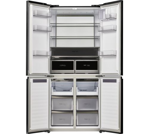 Четырёхдверный холодильник MAUNFELD MFF190NFDB Matt Inverter