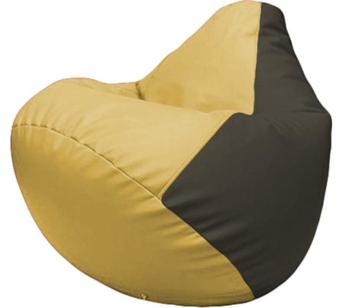 Кресло-мешок Flagman Груша Макси Г2.3-0816 охра/черный