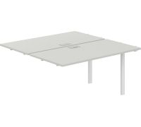 Офисный стол Norden 280х143.8х75 SG.215.SH.63.WH белый/серый бархат