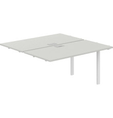 Офисный стол Norden 280х143.8х75 SG.215.SH.63.WH белый/серый бархат