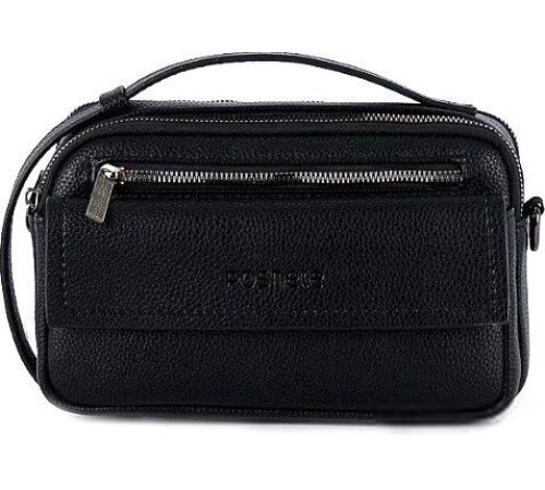 Мужская сумка Poshete 249-6610-1-BLK черный
