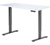 Стол с регулировкой высоты ErgoSmart Electric Desk Prime 1380х800х18 мм альпийский белый/черный