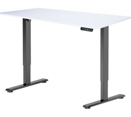 Стол с регулировкой высоты ErgoSmart Electric Desk Prime 1380х800х18 мм альпийский белый/черный