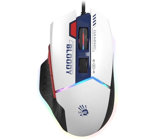 Игровая мышь A4Tech Bloody W95 Max Sports белый/темно-синий