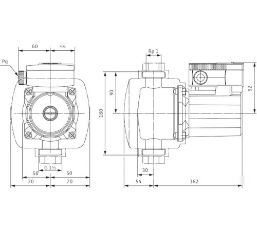 Насос Wilo TOP-Z 25/6 1~230 V, PN 10, Inox