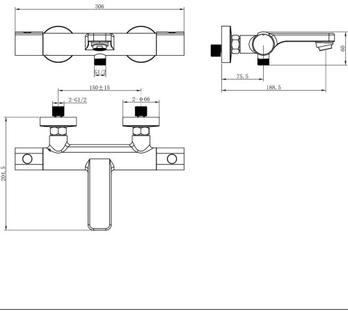 Смеситель Lauter Temp 21YH50427-4