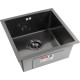 Кухонная мойка ARFEKA ECO AR 450*450 BLACK PVD NANO DECOR MILLET GRAINS