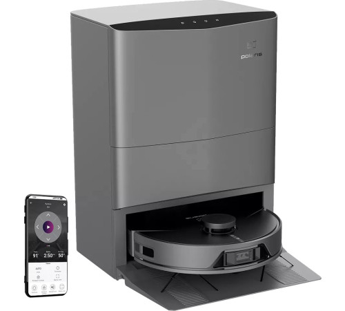 Робот-пылесос Polaris PVCRAC 7750 WIFI IQ Home серый