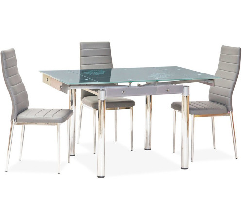 Стул Mio Tesoro Джия DC-060 серый/хром