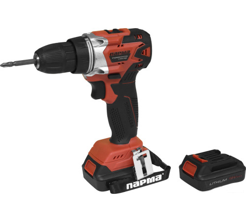 Дрель-шуруповерт Парма ДША-02А-1512/2Li 02.021.00014 с 2-мя АКБ, кейс