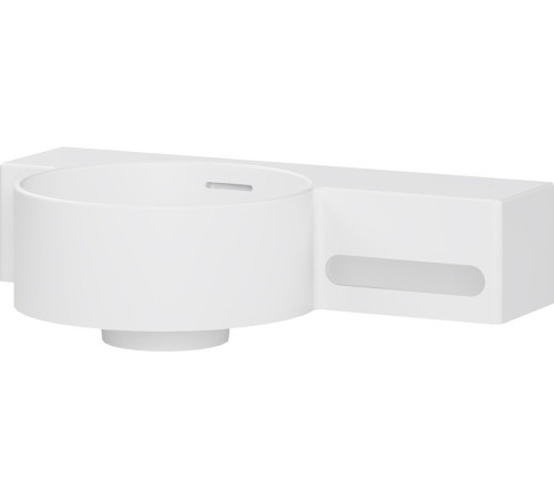 Умывальник Belux Аврора 550 L 18, белый матовый/Solid Surface