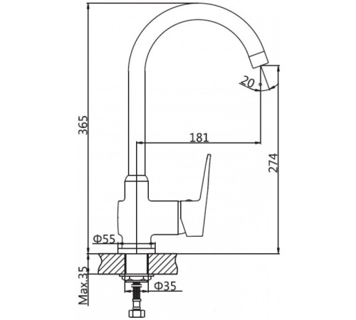 Смеситель AV Engineering AVCID4-A557