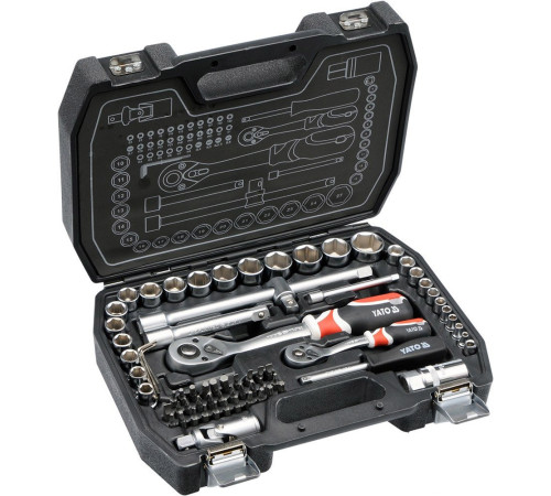 Набор торцевых головок и бит Yato YT-38782 72 предмета