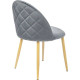 Стул Mio Tesoro Симона DC-125-G062 серый/дерево, G062-40