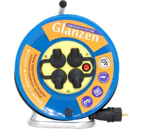 Удлинитель на катушке Glanzen EB-40-011