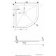 Душевой поддон RGW ST/R-W 90x90