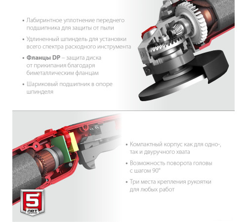Угловая шлифмашина Зубр Мастер УШМ-125-1205 Э