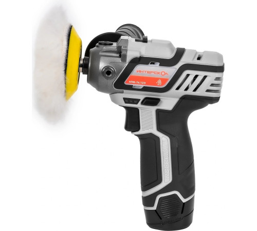 Полировальная машина Интерскол АПМ-76/12Э 806.2.2.70 с 2-мя АКБ