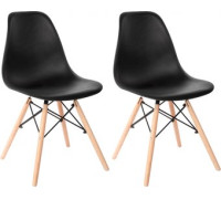 Стул Mio Tesoro Бари SC-001 2 шт, черный/дерево