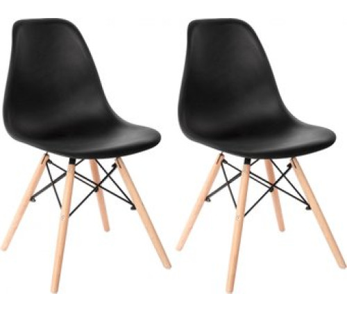 Стул Mio Tesoro Бари SC-001 2 шт, черный/дерево